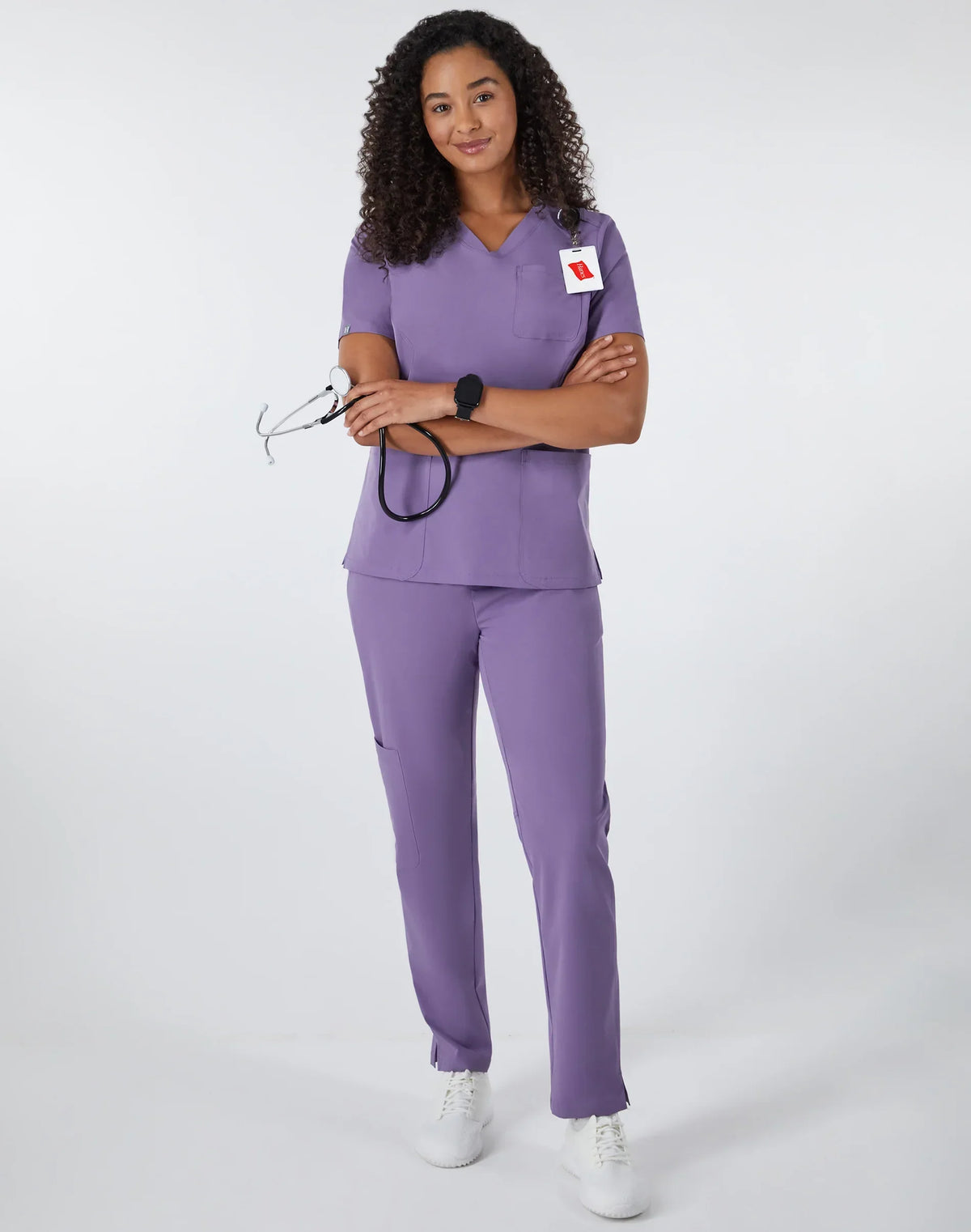 Hanes Comfort Fit Scrubs Women's Rib Back Scrub Top