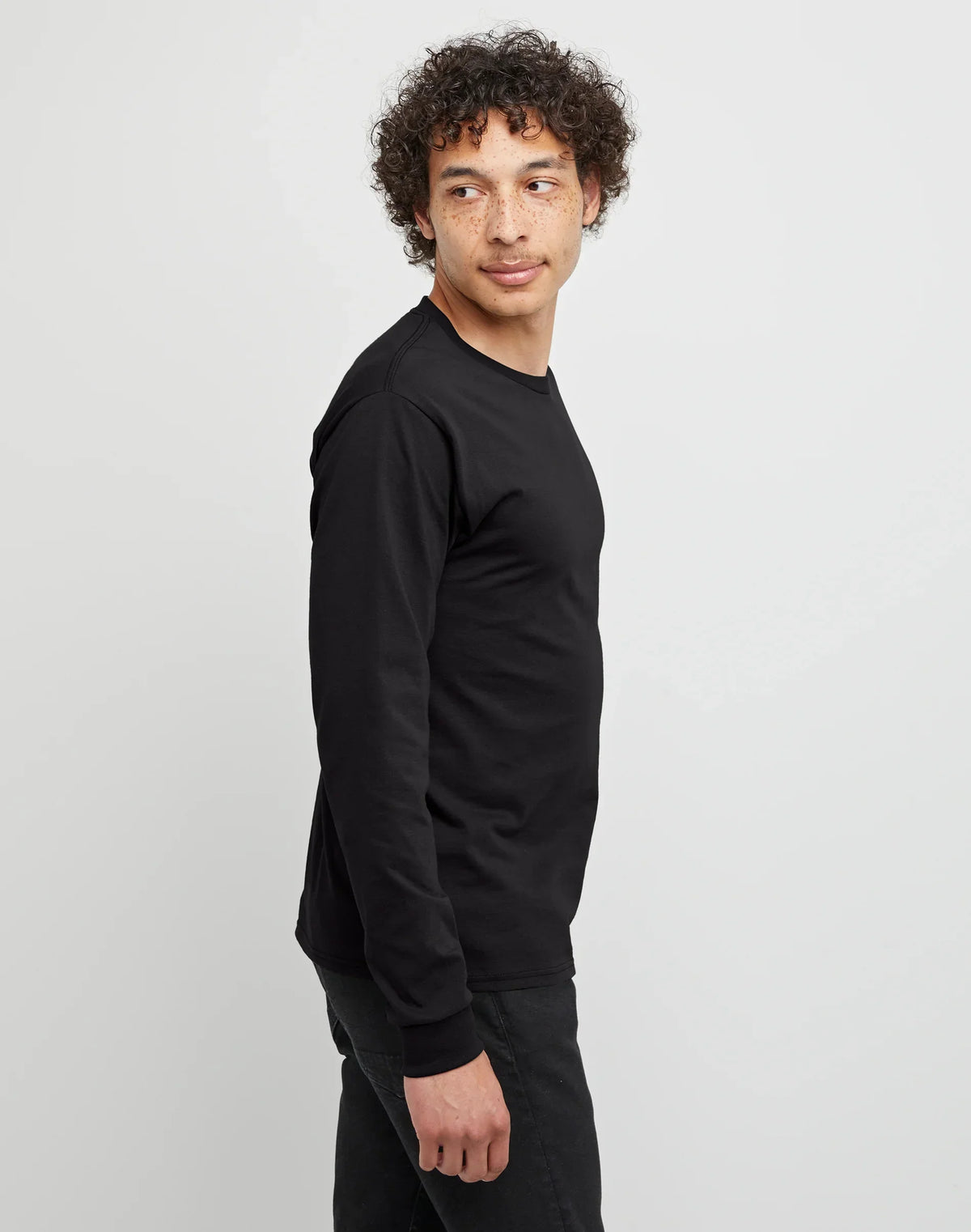 Hanes Essentials Men's Cotton Long Sleeve T-Shirt, Value 4-Pack