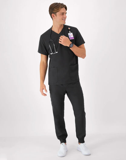 Hanes Comfort Fit Scrubs Men's V-Neck Scrub Top