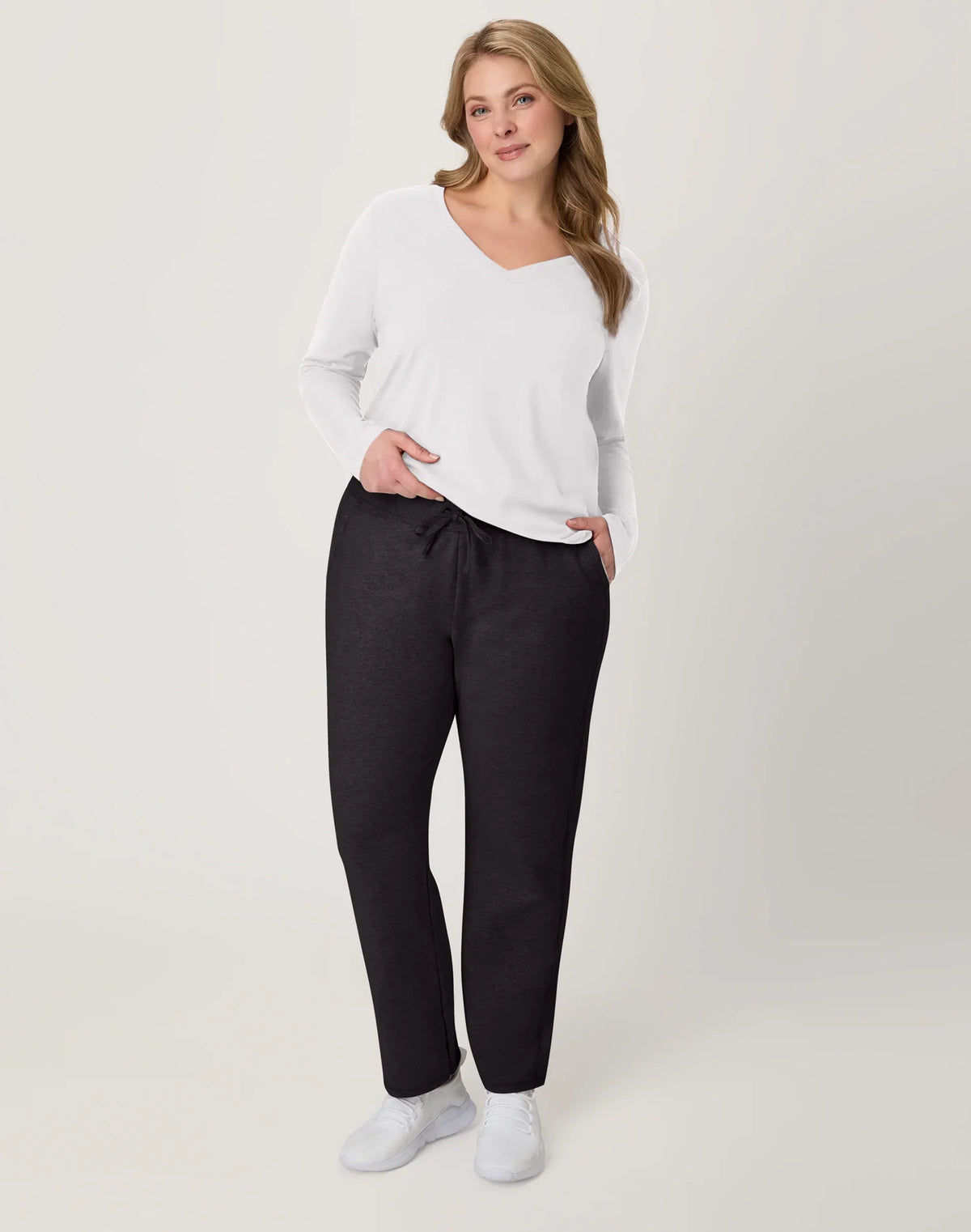 Hanes Women's French Terry Pants with Pockets, 31"