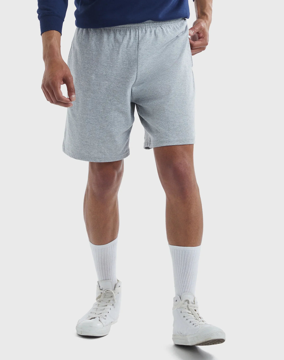 Hanes Essentials Men's Cotton Shorts With Pockets, 7.5"