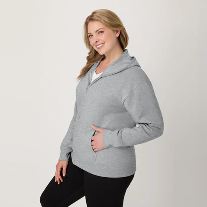 Hanes EcoSmart Women's Full-Zip Fleece Hoodie