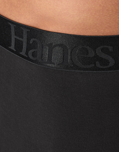 Hanes Originals Ultimate Men's SuperSoft Boxer Brief Underwear, Total Support Pouch, Black, 3-Pack
