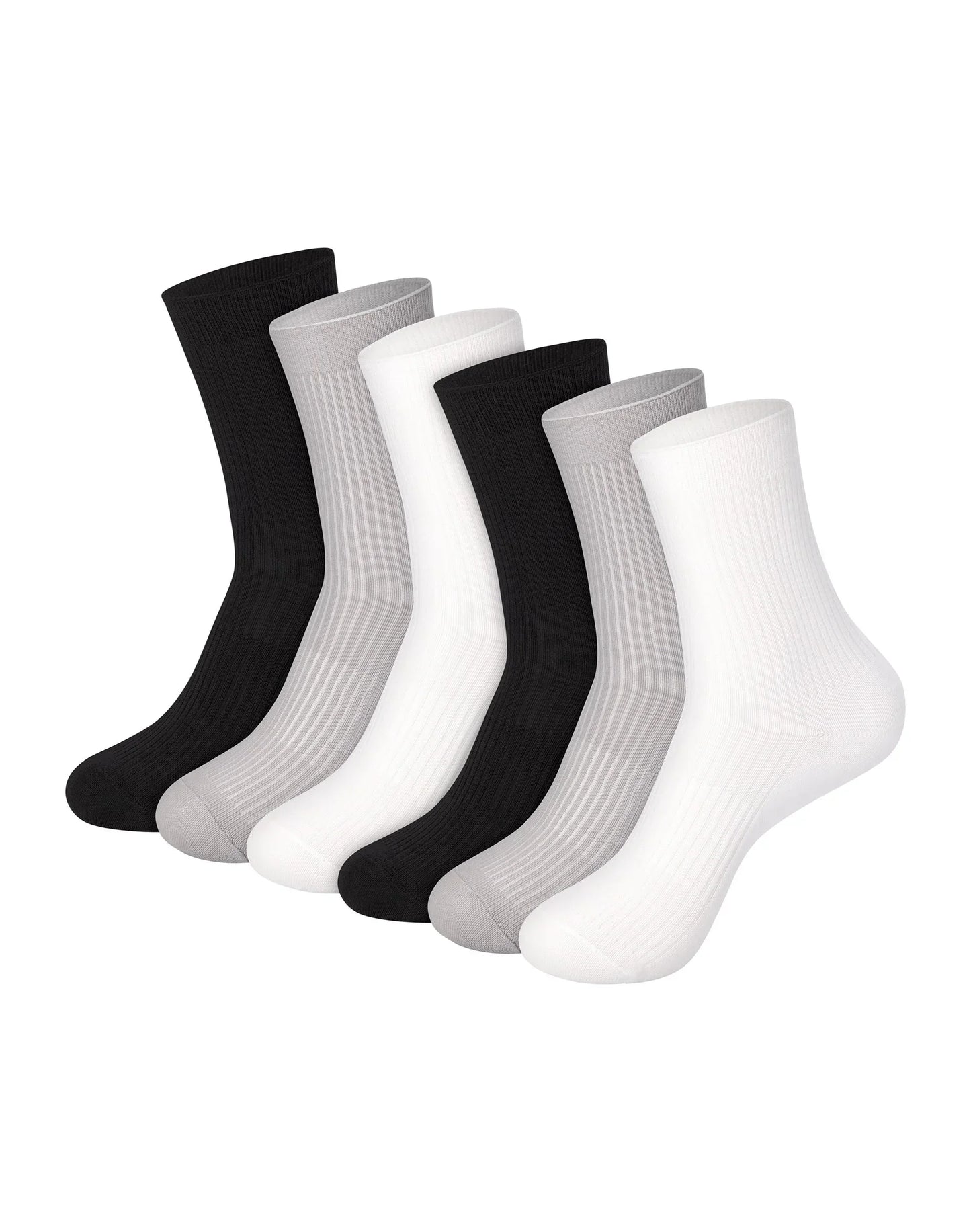 Hanes Originals Women&rsquo;s SuperSoft Crew Socks, 6-Pairs