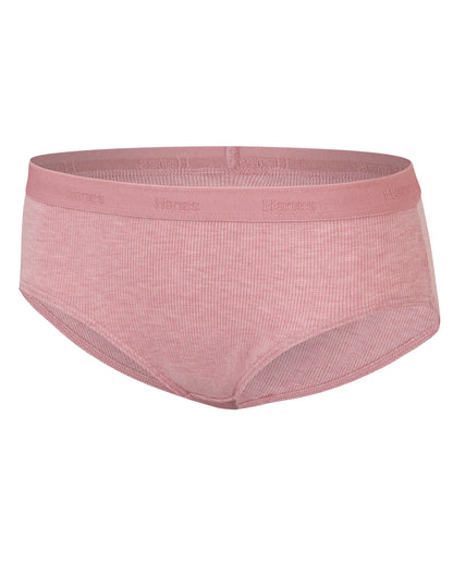 Hanes Originals Ultimate SuperSoft Girls' Underwear Hipsters, 6-Pack, Moisture-Wicking