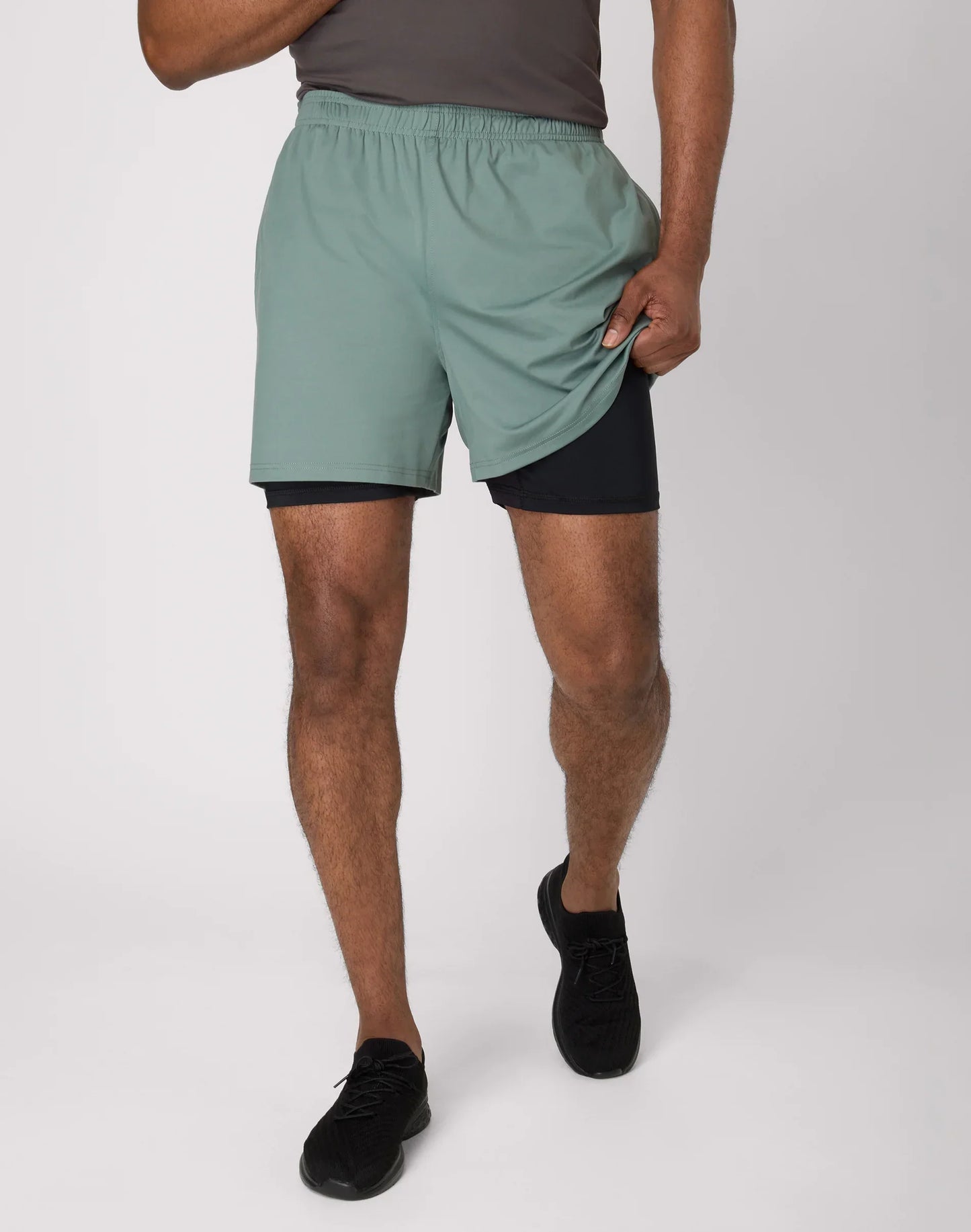 Hanes Moves Men's 2-in-1 Gym Shorts, 5" Inseam