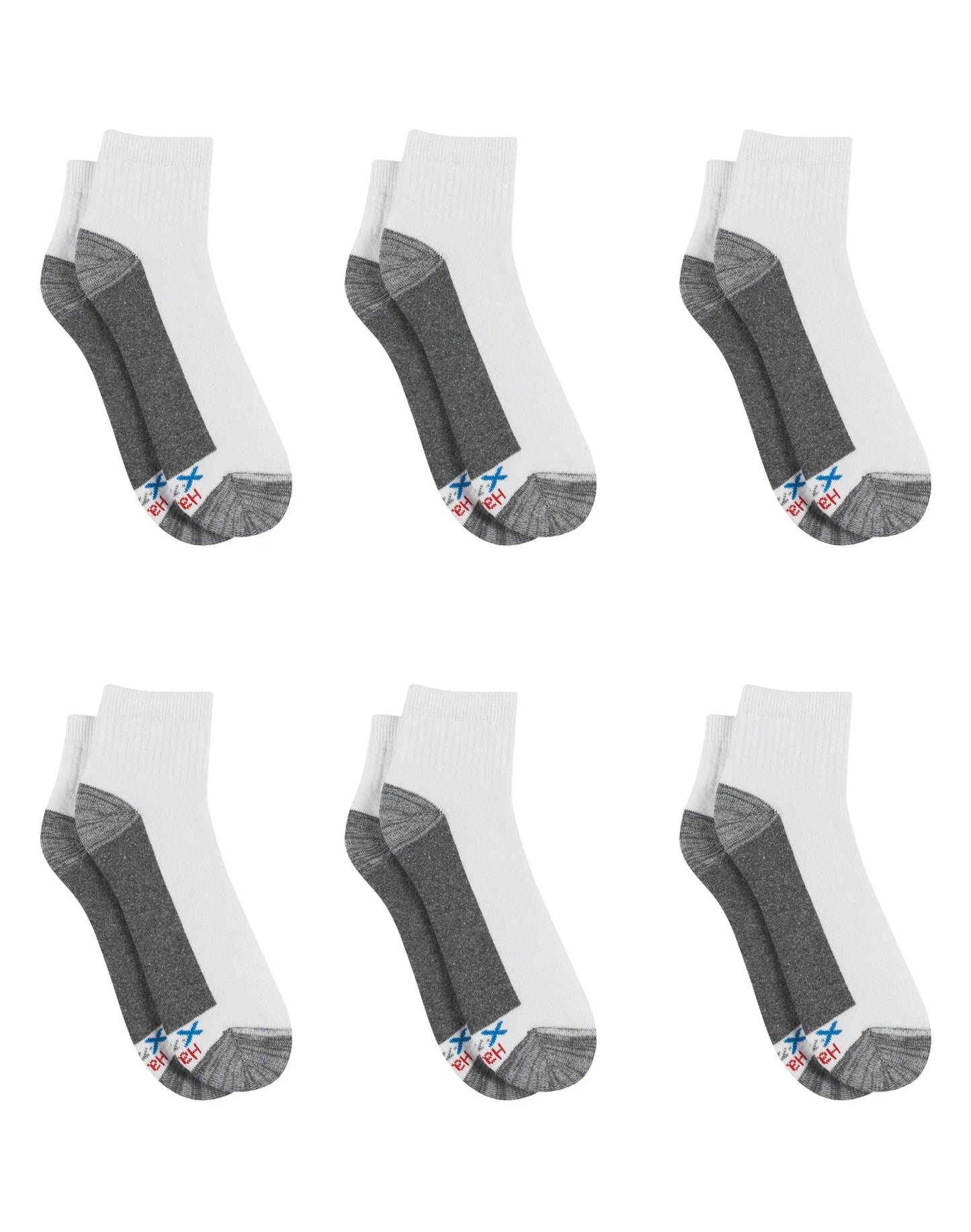 Hanes Ultimate Men's Ultra Cushion Ankle Socks, 6-Pairs