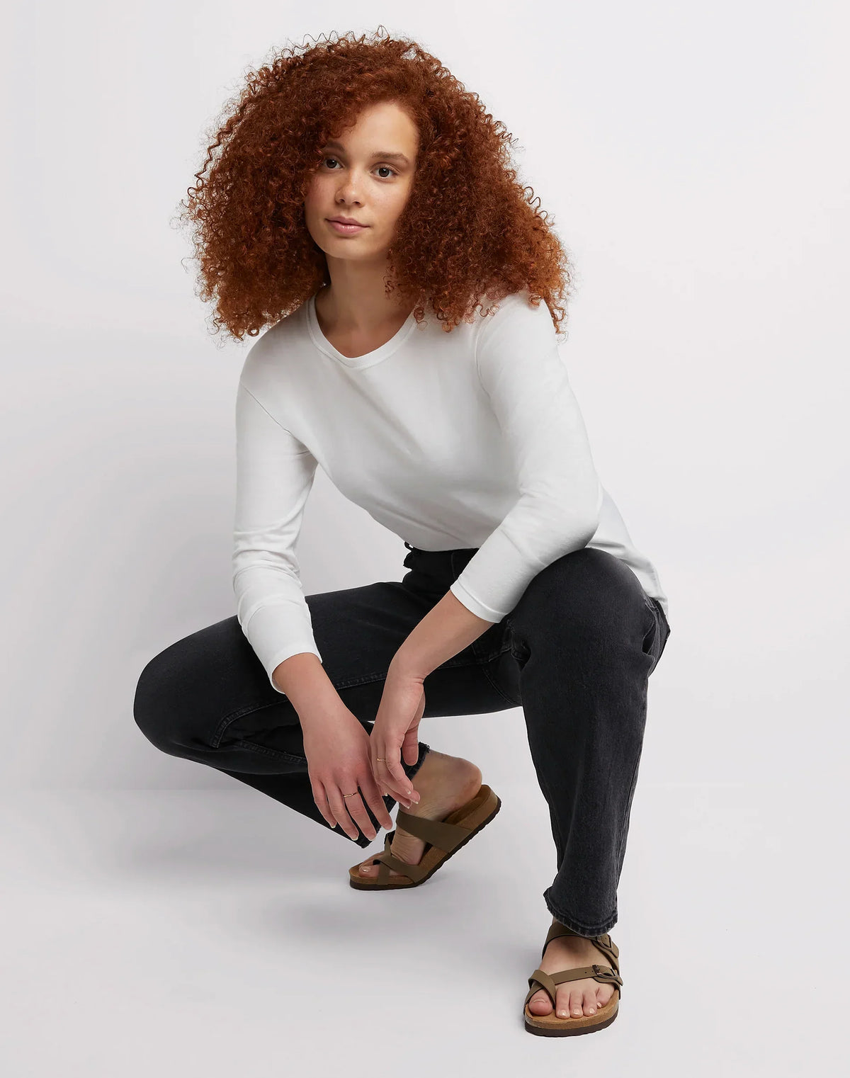 Hanes Women's Long Sleeve Cotton T-Shirt