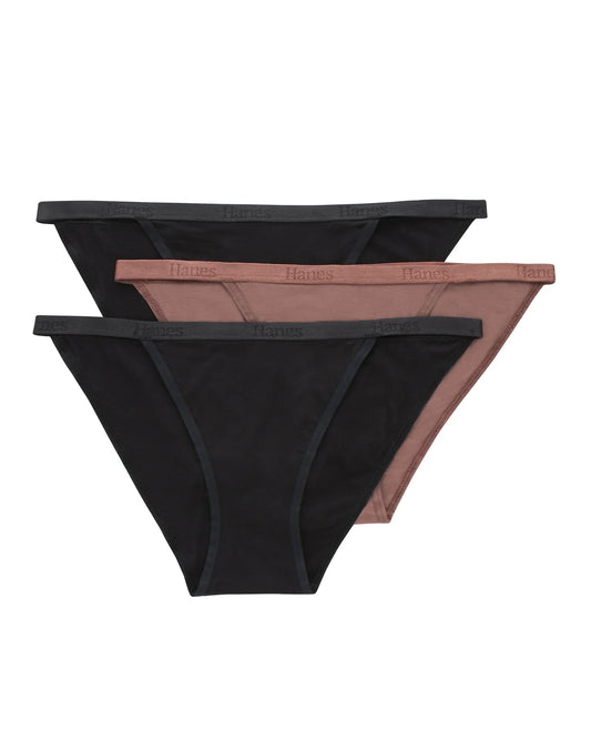 Hanes Originals Women's SuperSoft String Bikini Underwear, 3-Pack