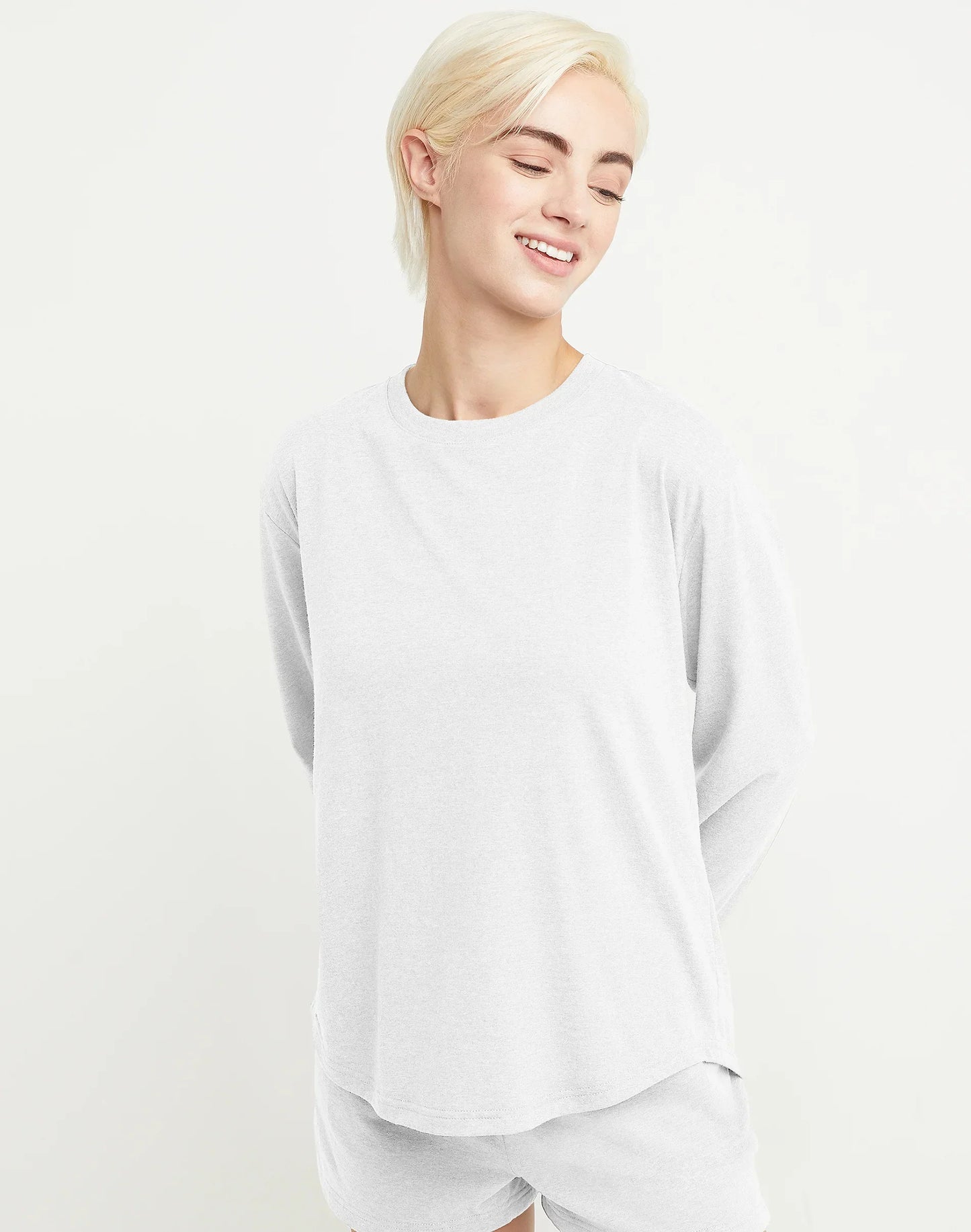Hanes Originals Tri-Blend Women's Long Sleeve T-Shirt, Relaxed Fit
