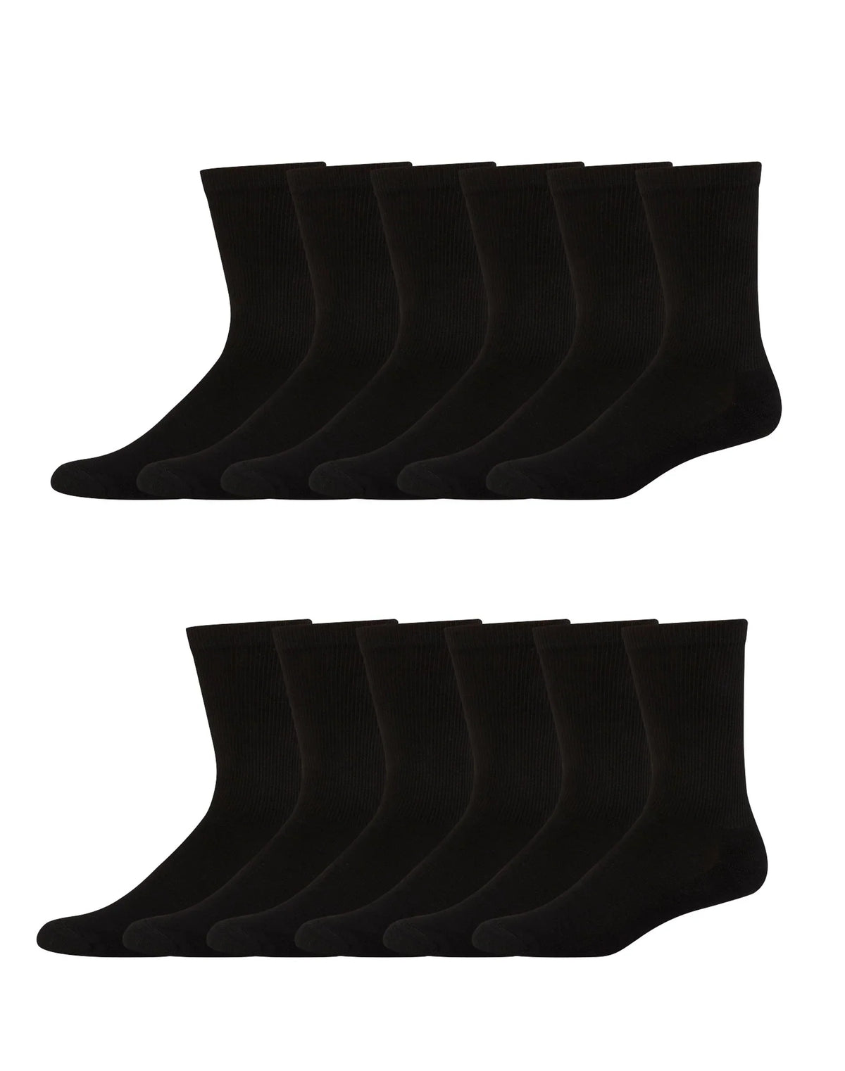 Hanes Men's FreshIQ&reg; X-Temp&reg; Active Cool&reg; Big and Tall Crew Socks 12-Pack