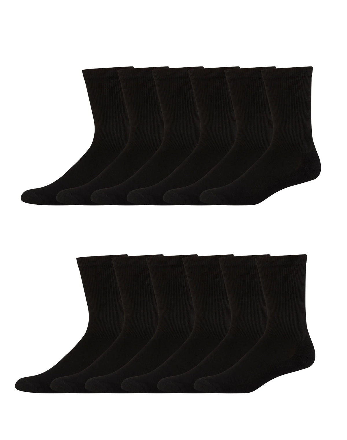 Hanes Men's FreshIQ&reg; X-Temp&reg; Active Cool&reg; Big and Tall Crew Socks 12-Pack