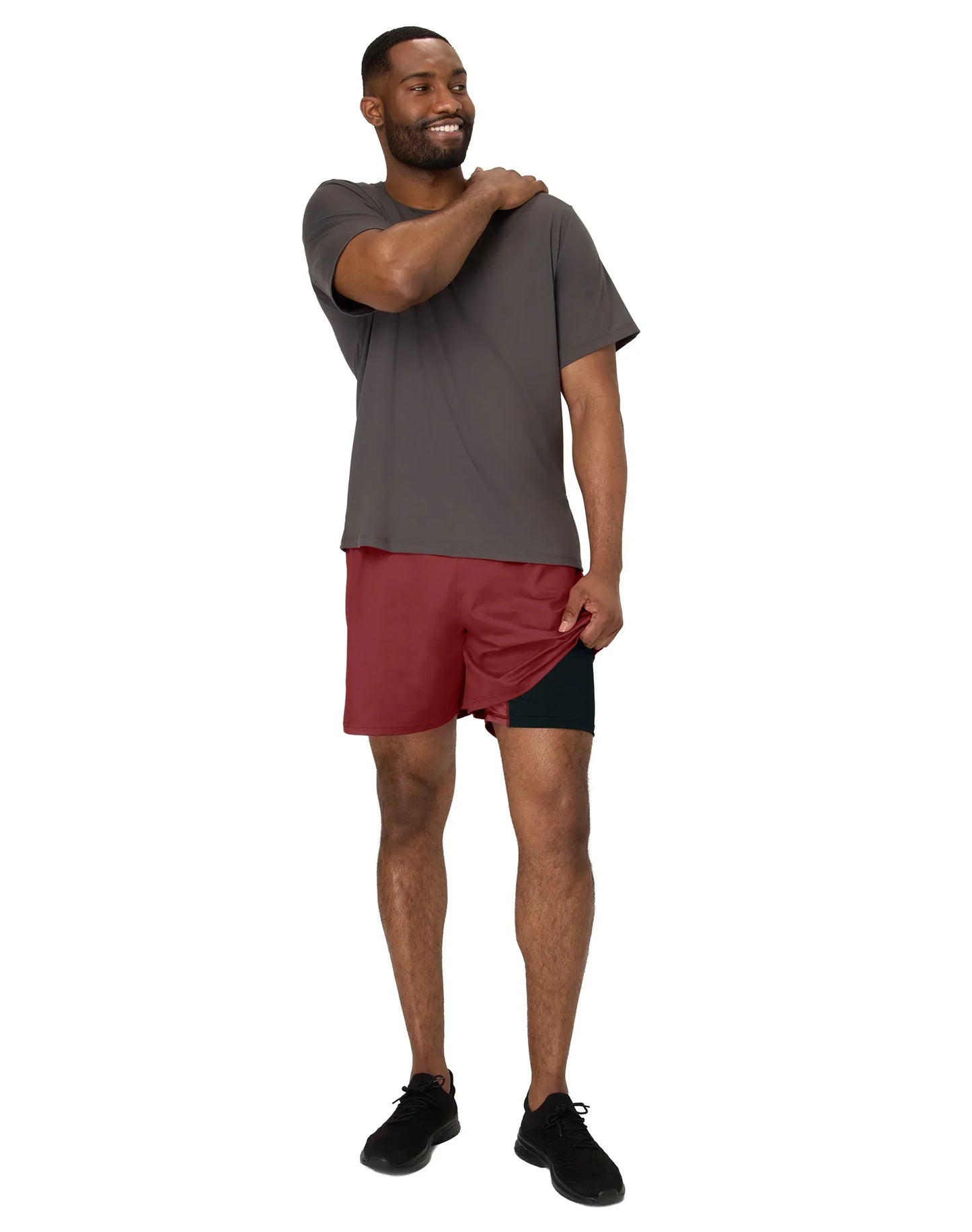 Hanes Moves Men's 2-in-1 Gym Shorts, 7" Inseam