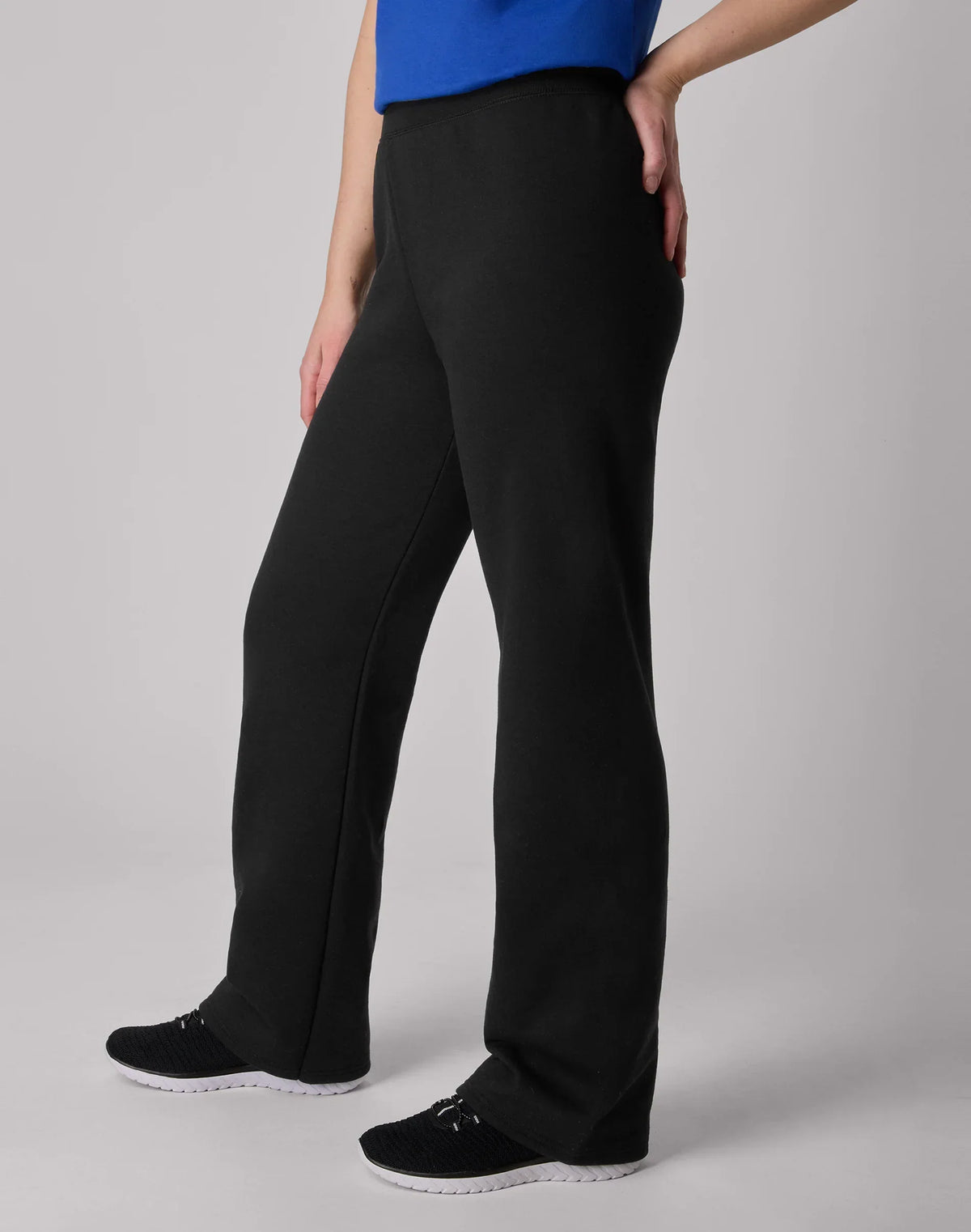 Hanes EcoSmart Women's Fleece Sweatpants with Open Bottom Legs, 30.5"
