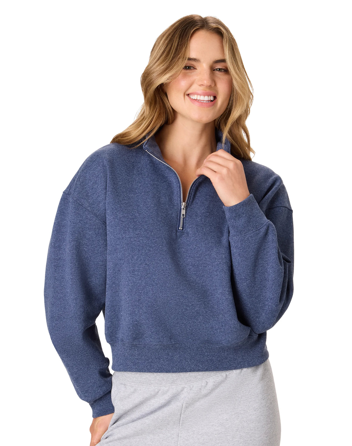 Hanes EcoSmart Women’s Fleece Quarter-Zip Pullover