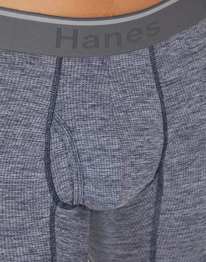 Hanes Comfort Flex Fit Men's Breathable Stretch Mesh Boxer Brief Underwear, Red/Green/Black, 3-Pack