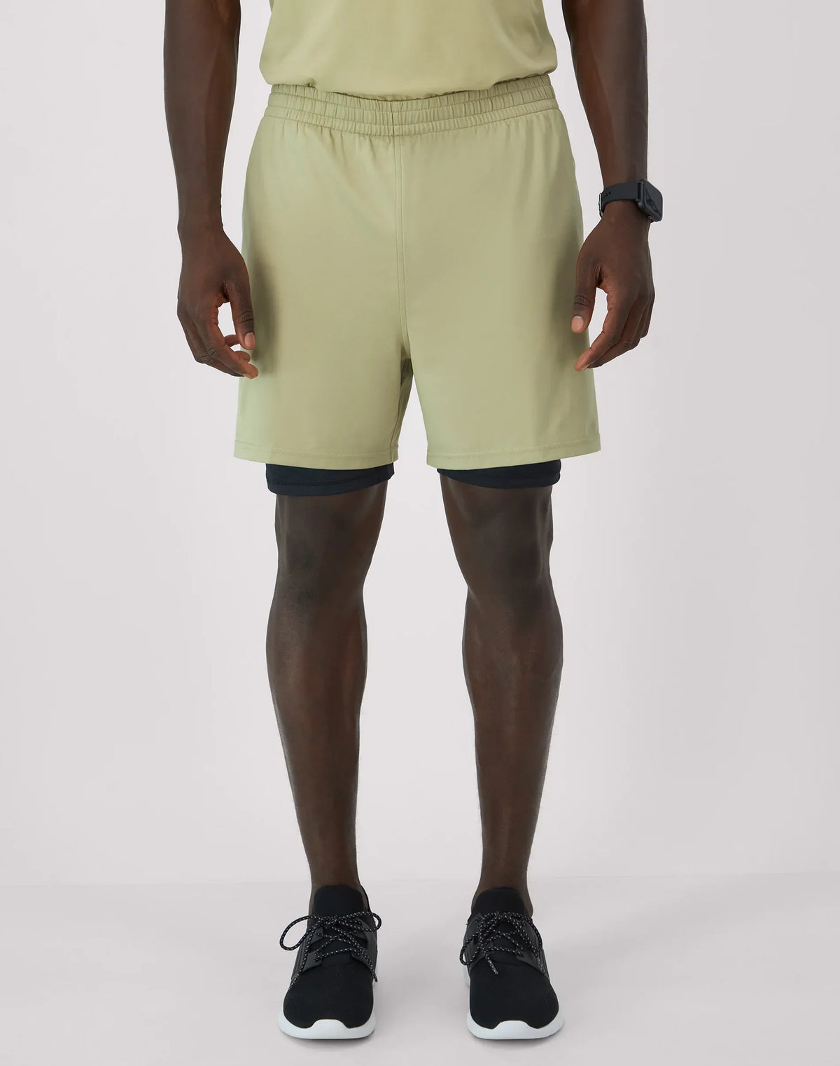 Hanes Moves Men's 2-in-1 Gym Shorts, 5" Inseam