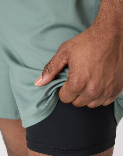 Hanes Moves Men's 2-in-1 Gym Shorts, 5" Inseam