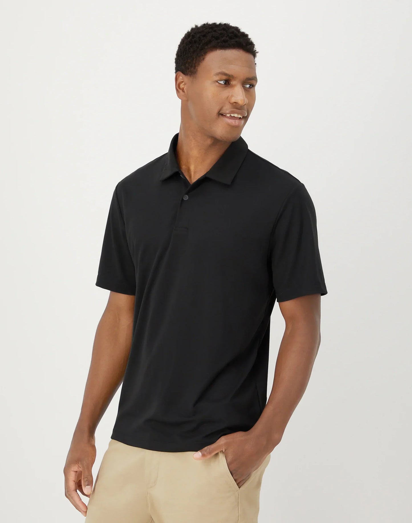 Hanes Moves Men's Short Sleeve Performance Polo