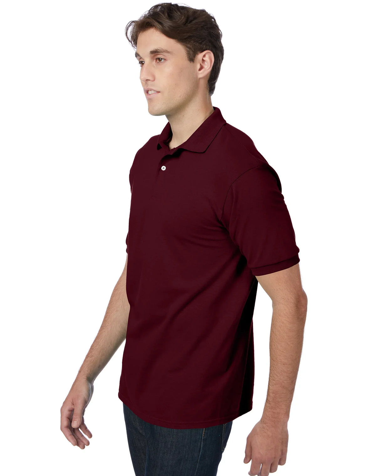 Hanes EcoSmart Men's Polo Shirt (Big &amp; Tall Sizes Available)