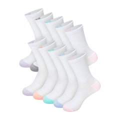 Hanes Moves X-Temp Women's Crew Socks, 10-Pairs, Shoe Sizes 8-12