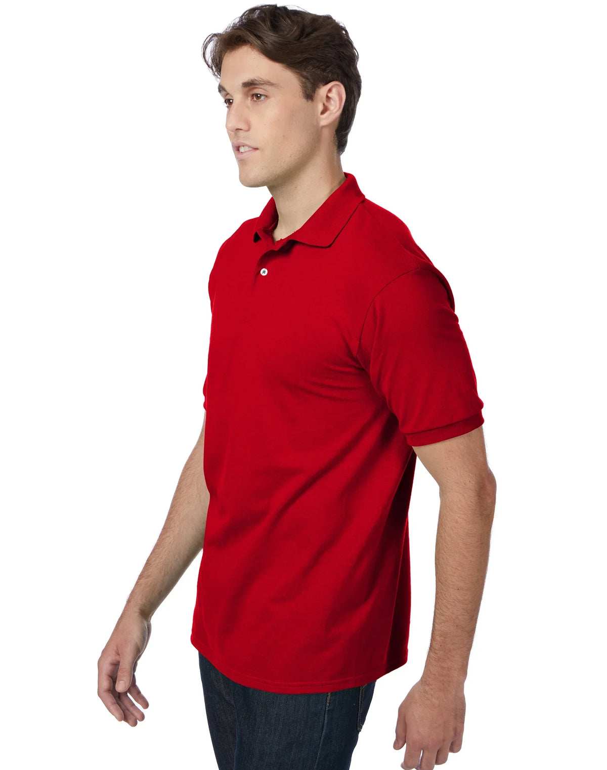 Hanes EcoSmart Men's Polo Shirt (Big &amp; Tall Sizes Available)