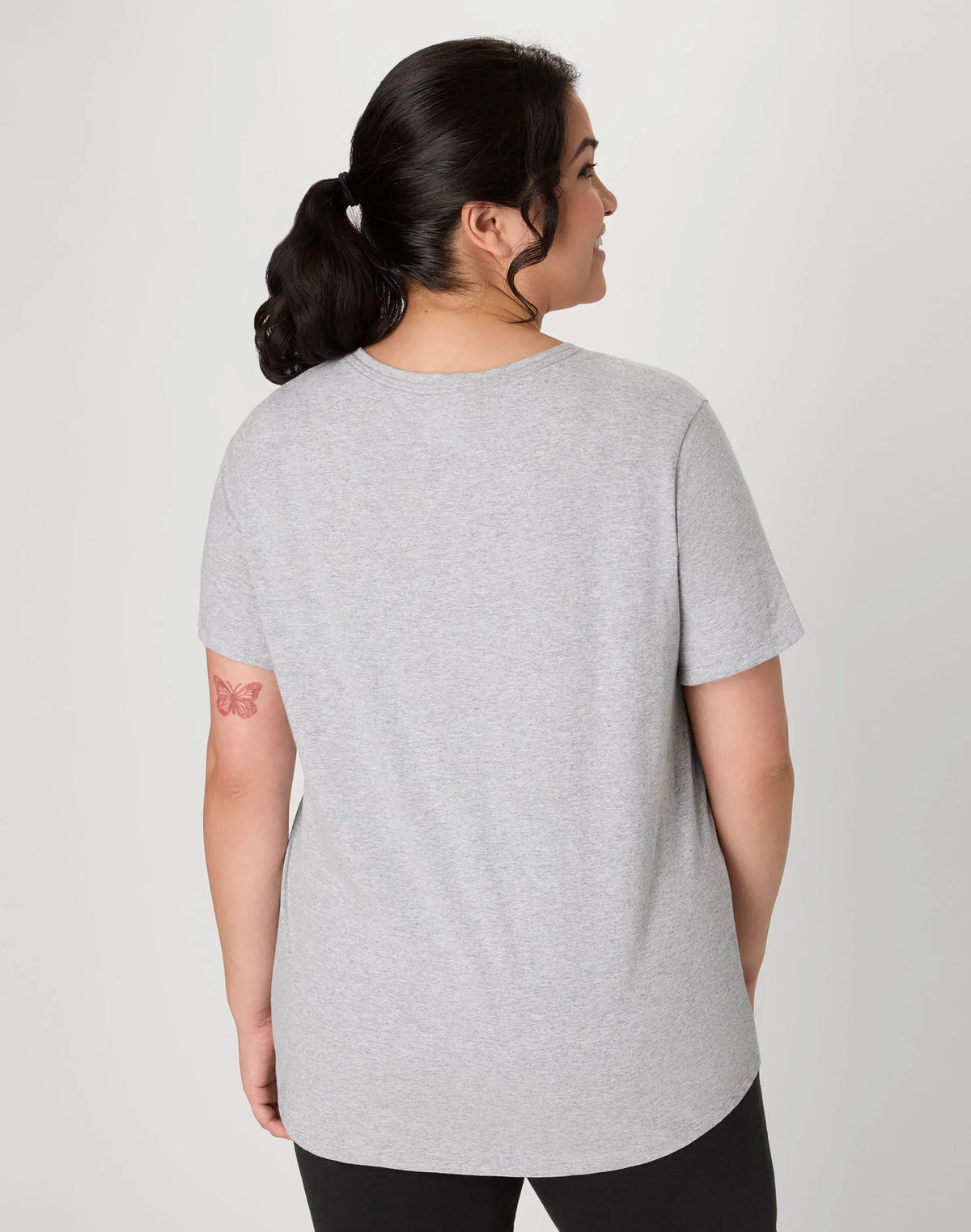 Hanes Just My Size Cotton Jersey Short Sleeve V-Neck T-Shirt (Plus Size)
