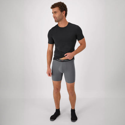 Hanes Perfect Flex Men's Boxer Brief Underwear, Lightweight &amp; Breathable, Grey, 1-Pack