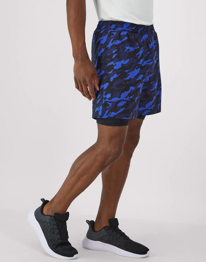 Hanes Moves Men's 2-in-1 Gym Shorts, 5" Inseam