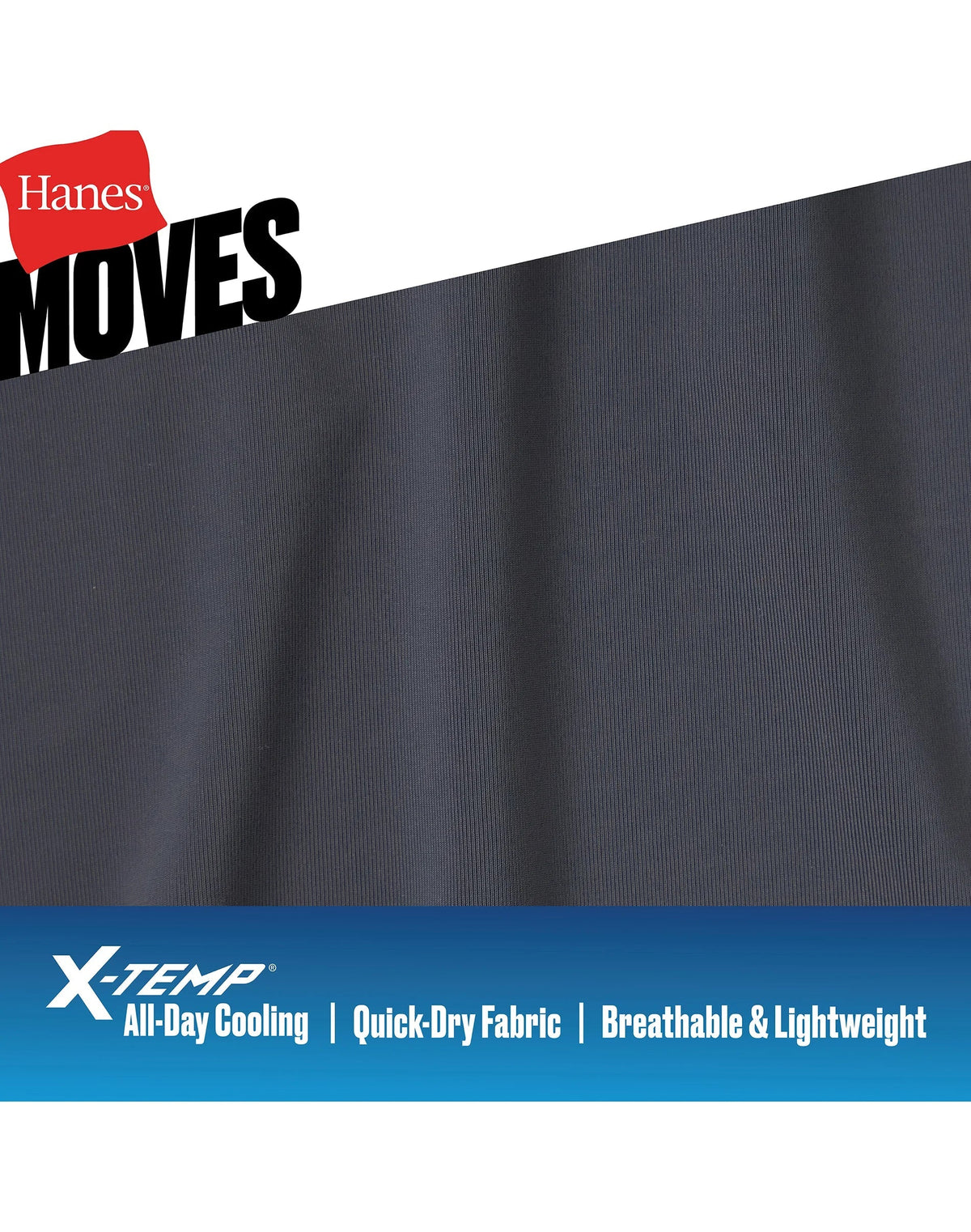 Hanes Moves Ultimate Men&rsquo;s Anti-Chafe Boxer Brief Underwear, X-Temp, Assorted, 4-Pack, 6"