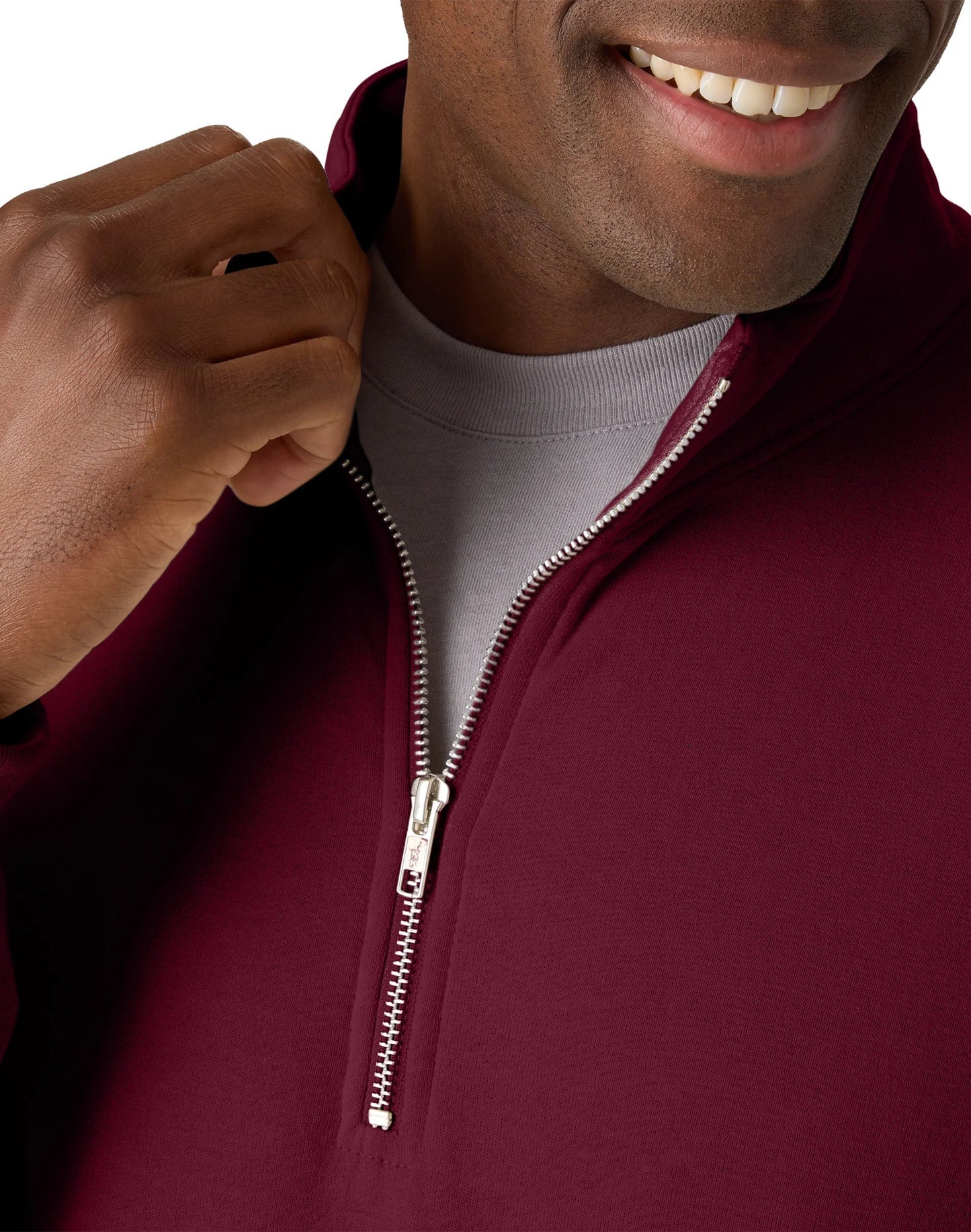 Hanes EcoSmart Men’s Fleece Quarter-Zip Pullover