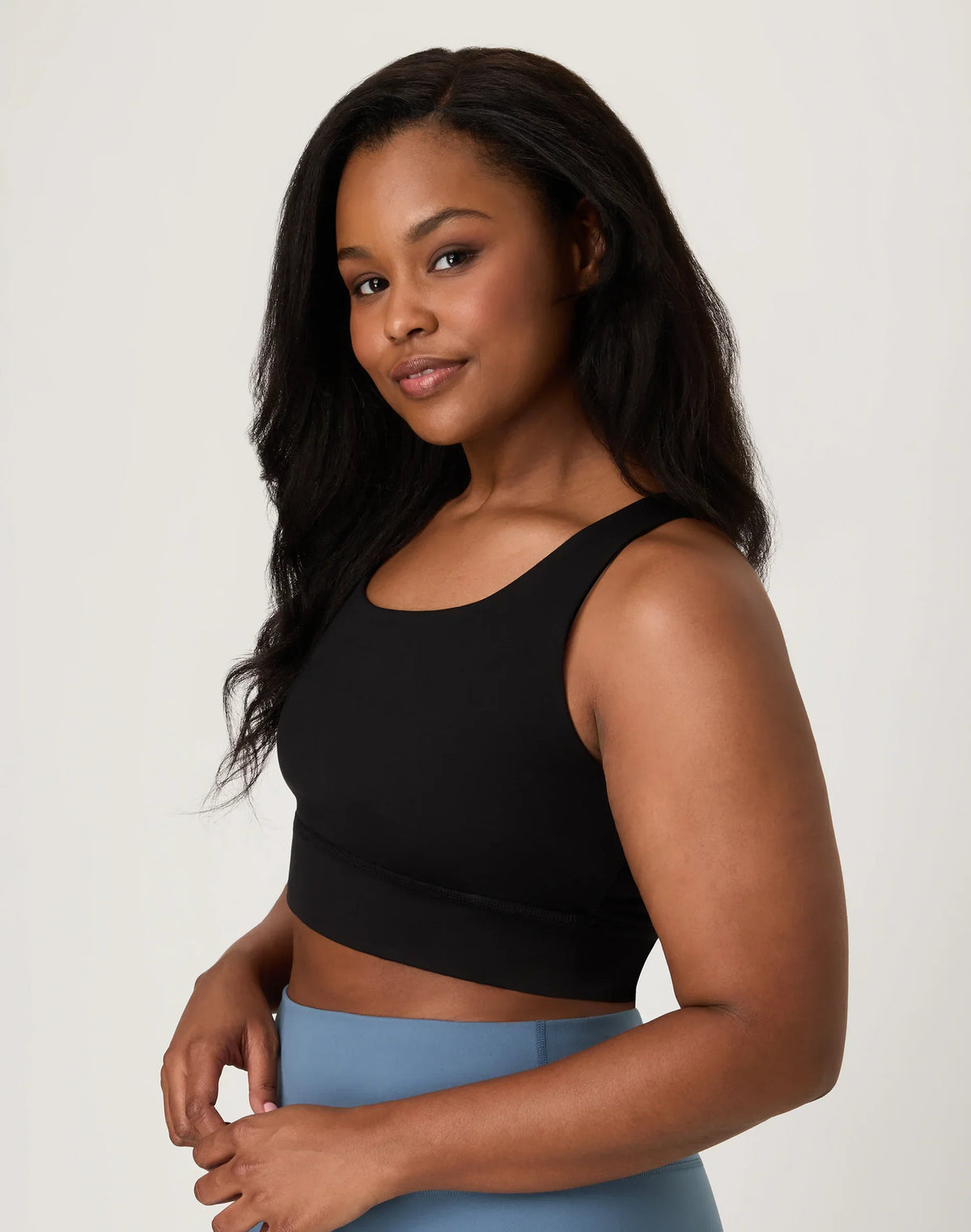 Hanes Moves Women's Crop Sports Bra, Racerback