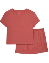 Originals 2-Piece Lounge Set, SuperSoft Cropped Baby Doll Tee & Sleep Shorts Loungewear Set