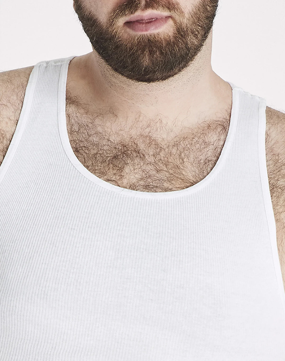 Hanes Ultimate Big Men&rsquo;s White Tank Top Undershirt Pack, Cotton, 5-Pack, (Big &amp; Tall Sizes)
