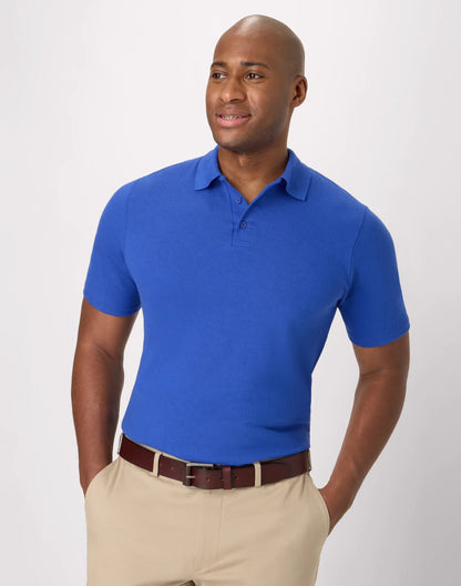 Hanes Men's Pique Polo Shirt (Big &amp; Tall Sizes Available)