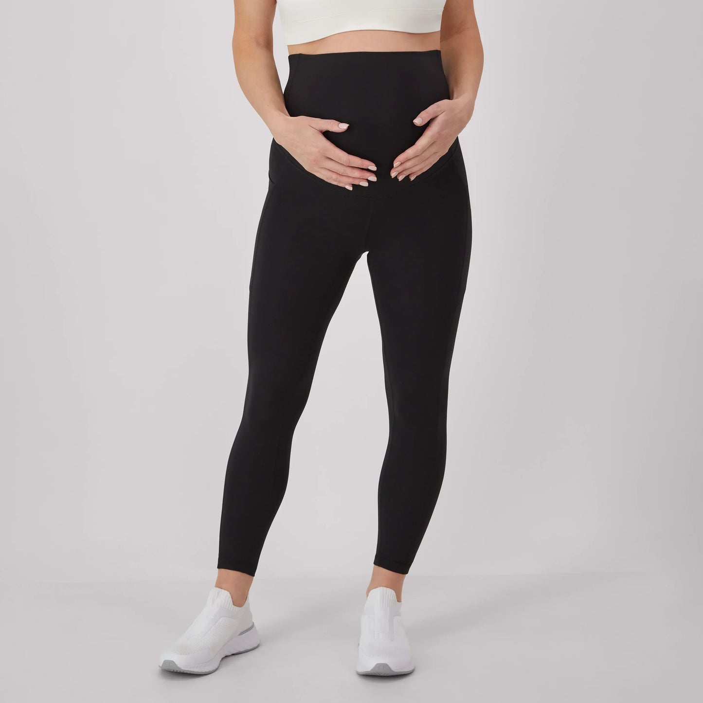 Hanes Maternity Women's Stretch &amp; Recover 7/8 Leggings, 25" Inseam