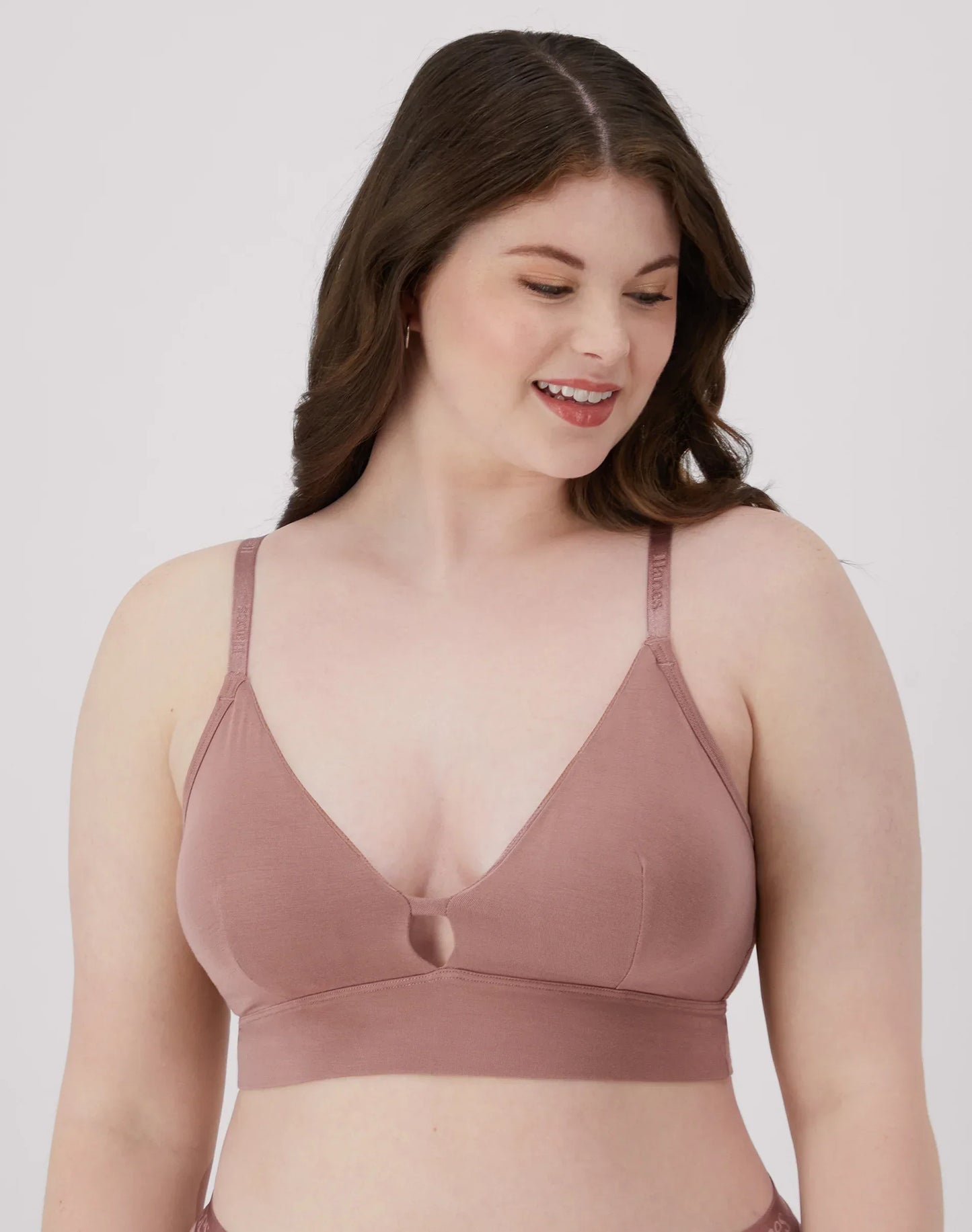 Hanes Originals Women's SuperSoft Longline Triangle Bralette