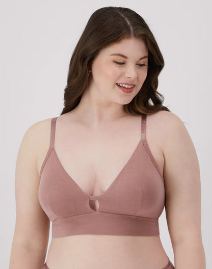 Hanes Originals Women's SuperSoft Longline Triangle Bralette