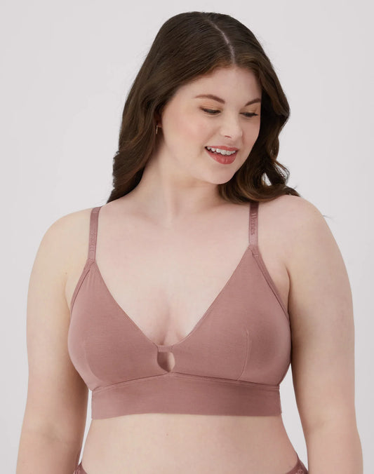 Hanes Originals Women's SuperSoft Longline Triangle Bralette