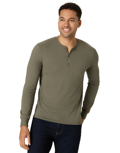 Hanes Originals Men's Long Sleeve Henley T-Shirt