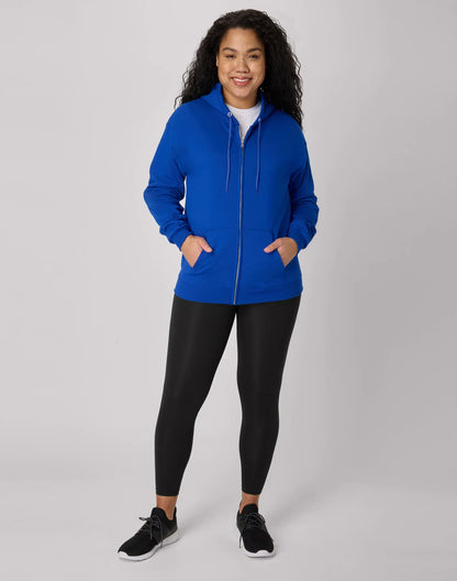 Hanes EcoSmart Unisex Full-Zip Fleece Hoodie