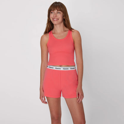 Hanes Originals Comfywear Women's Rib Crop Tank