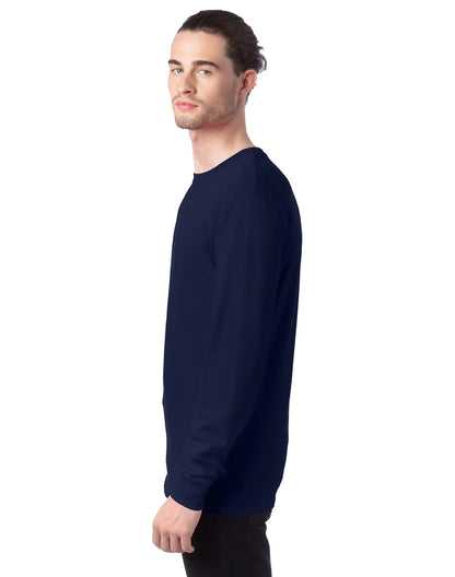 Hanes Essentials Men's Cotton Long Sleeve T-Shirt, Value 4-Pack