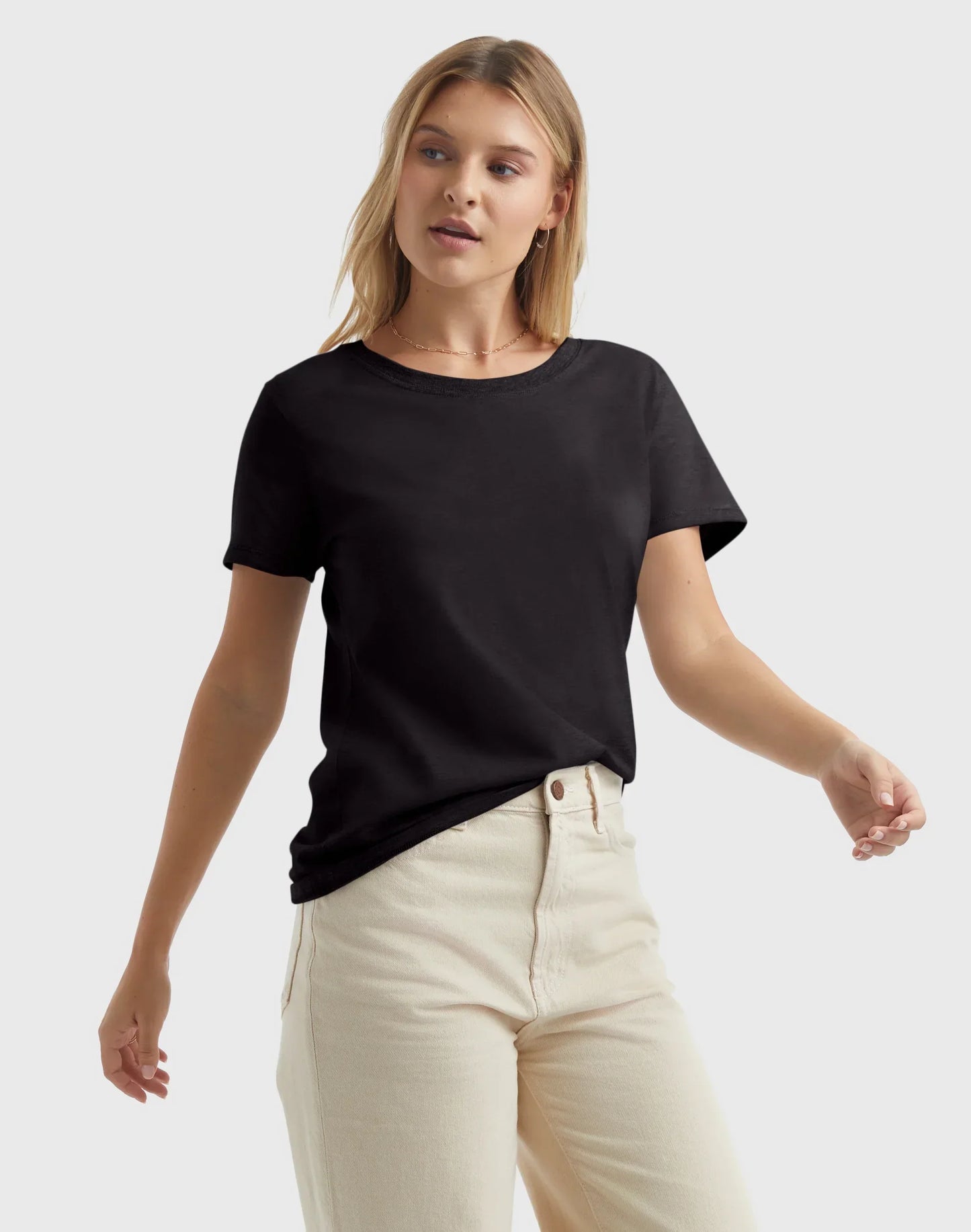 Hanes Perfect-T Women's Cotton Crewneck T-Shirt