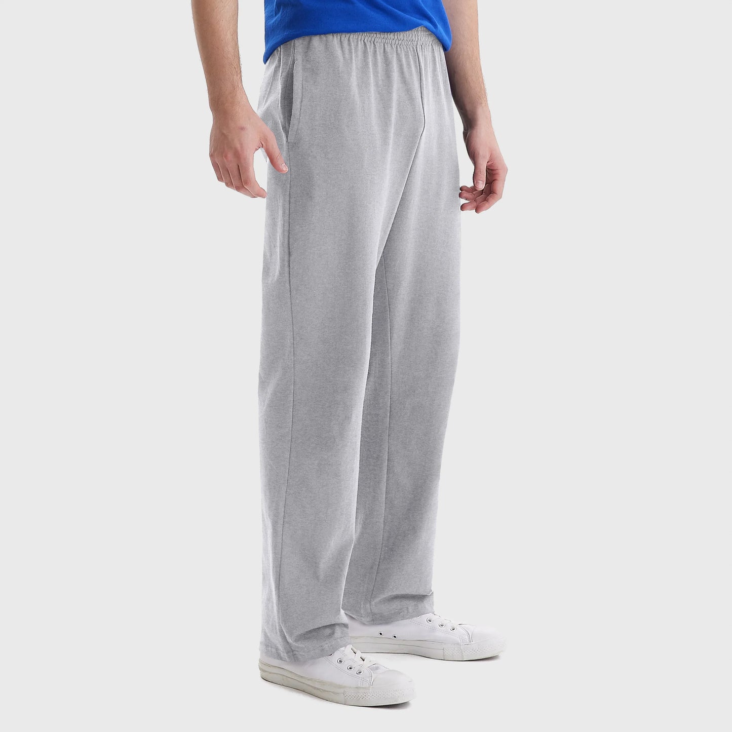 Hanes Essentials Men's Cotton Jersey Pants, 32"
