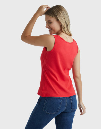 Hanes Women's Mini-Ribbed Cotton Tank
