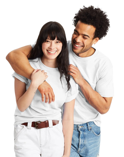 Hanes Beefy-T Unisex Heavyweight Cotton T-Shirt (Big &amp; Tall Sizes Available)