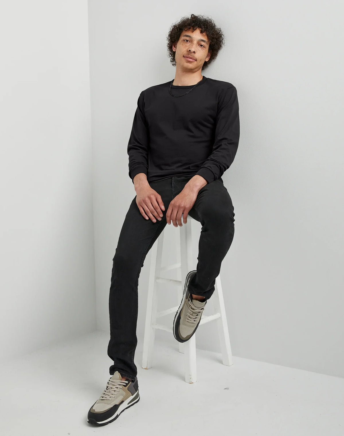 Hanes Essentials Men's Cotton Long Sleeve T-Shirt, Value 4-Pack