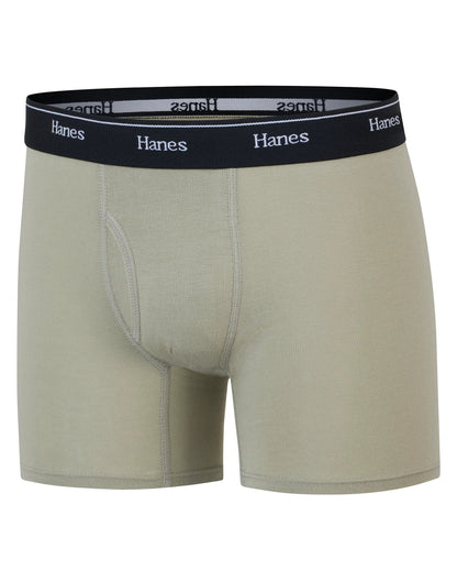 Hanes Originals Boys&rsquo; Underwear Boxer Briefs, 6-Pack, Stretch Cotton, Moisture Wicking