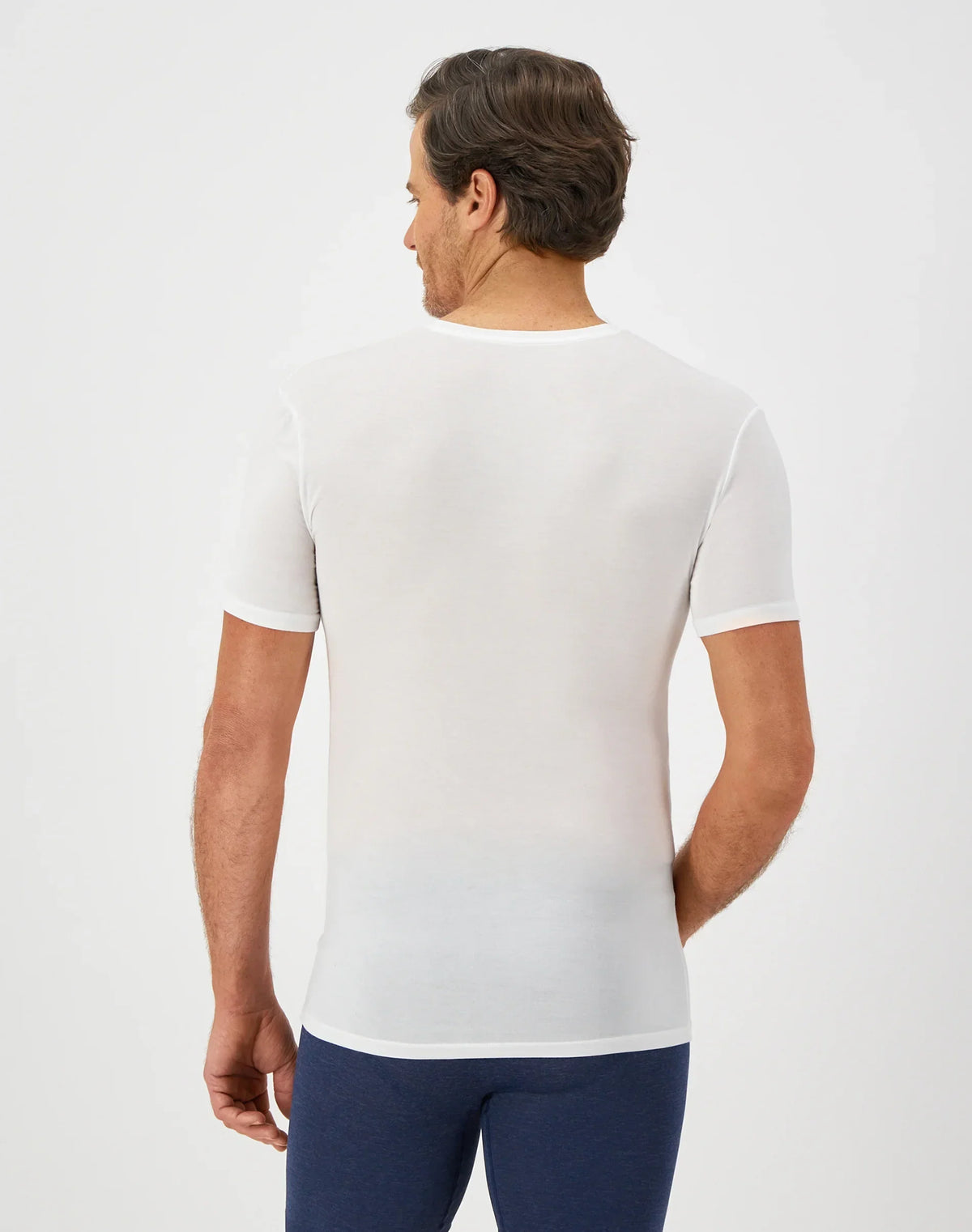 Hanes Perfect Flex Men's Tee, White V-Neck Undershirt, 1-Pack
